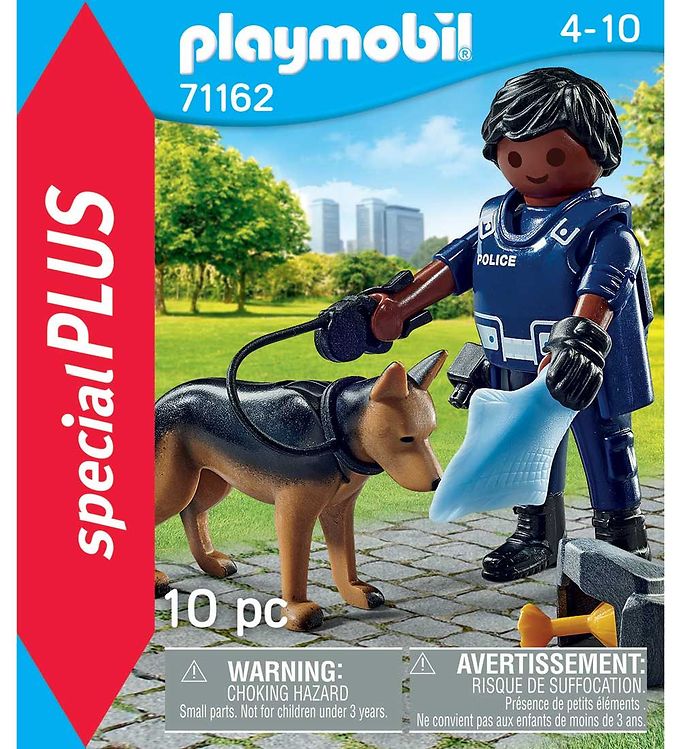 Playmobil Specialplus Politimand Hund 71162 Dele - Playmobil Dogtoys  - 4008789711625