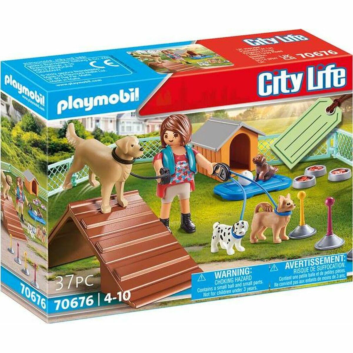 Playset Playmobil City Life Hund Træning 70676 Stk - Dogtoys  - 4008789706768