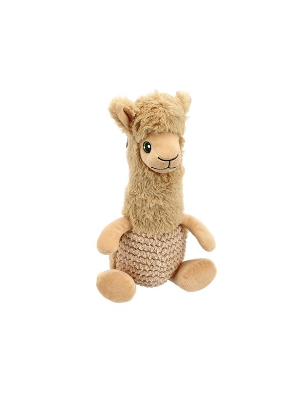 Dogman Hundelegetøj Cozyalpaca Plysdyr Med Piver 35cm - Dogman Dogtoys  - 7312133340940