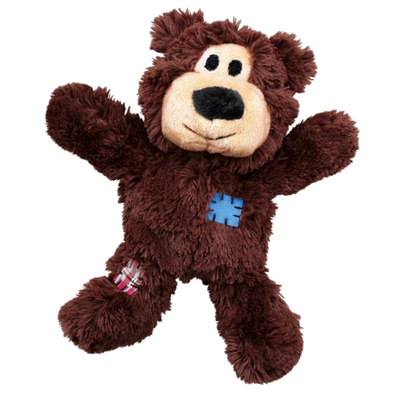 Lysebrun / X-Sm Kong Kong Wild Knots Bear Holdbart Blødt Hundelegetøj - Kong Dogtoys  - 035585454573