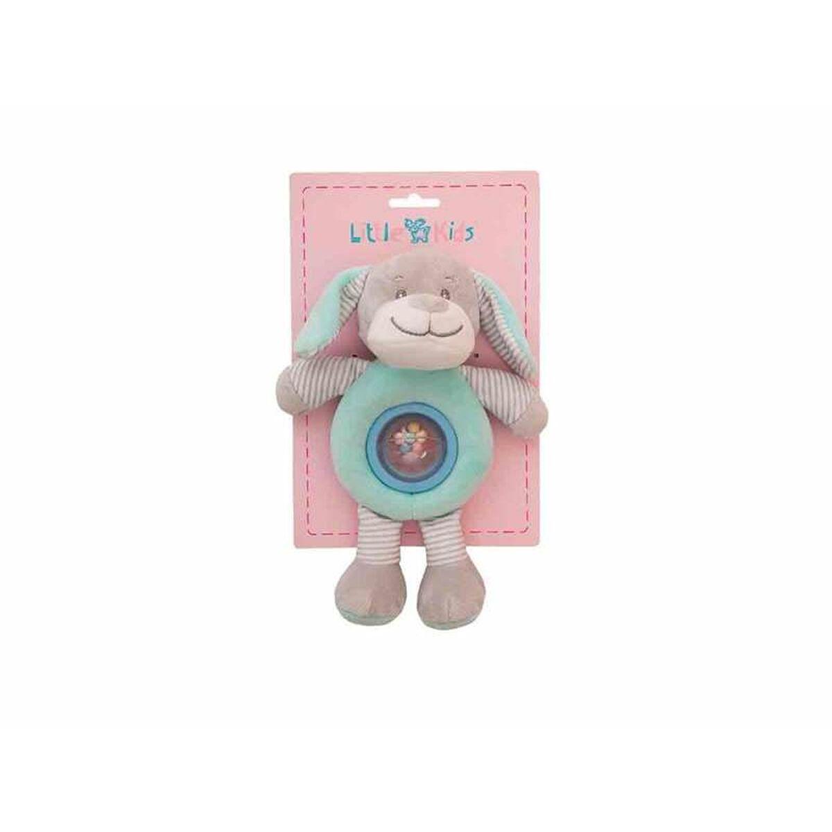 Grøn Bamse Rangle Hund 25cm - Boligcenter Dogtoys  - 8422802254023