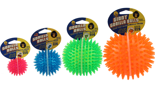 Gorilla Balls Assorteret Farver - Diverse Dogtoys