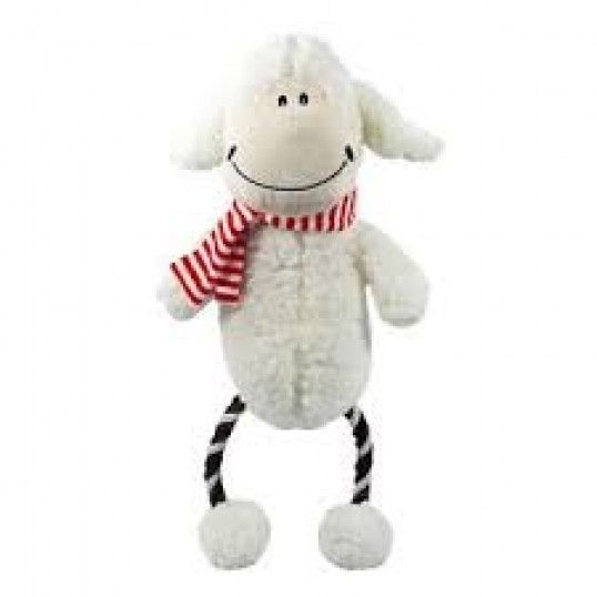 Blødt Lam Med Reb Ben - Diverse Dogtoys