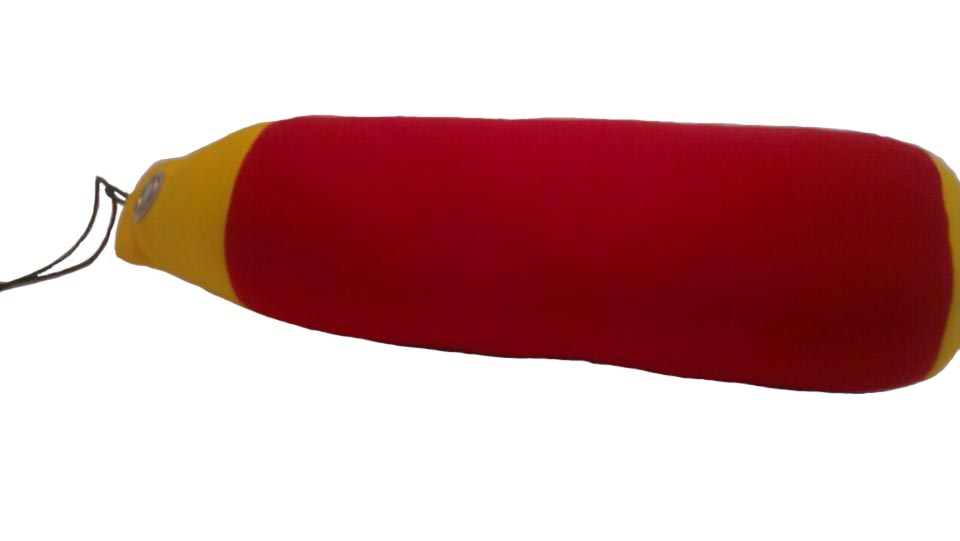 Dummy Rød Gul Kan Flyde - Diverse Dogtoys  - 7312133334642